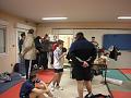L'apres match avec les joueurs des 2 equipes